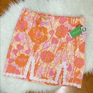 NWT Lily Pulitzer Size 6 Roslyn Skirt Hen House